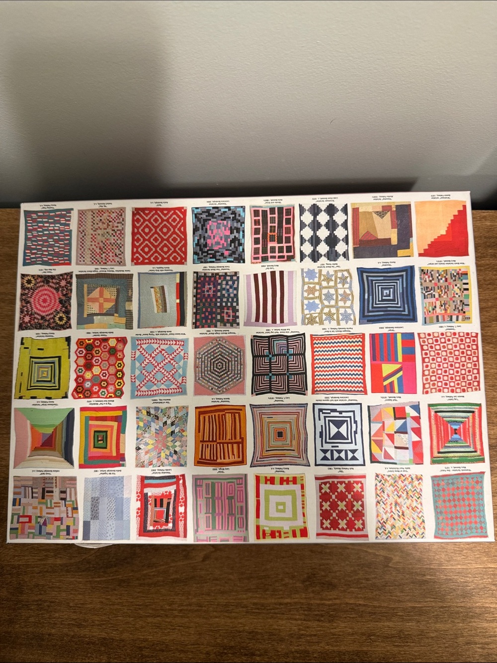 Colorful Quilt Pattern Poster - Multicolor